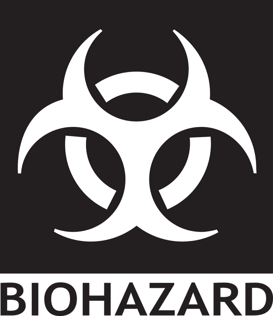 biohazard symbol graphic